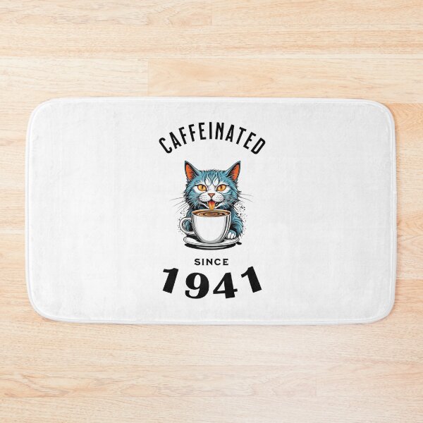 Item preview, Cat Caffeinated Since 1941 designed and sold by LegendaryDesigns.