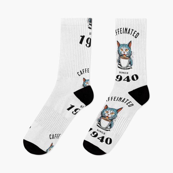 Item preview, Cat Caffeinated Since 1940 designed and sold by LegendaryDesigns.