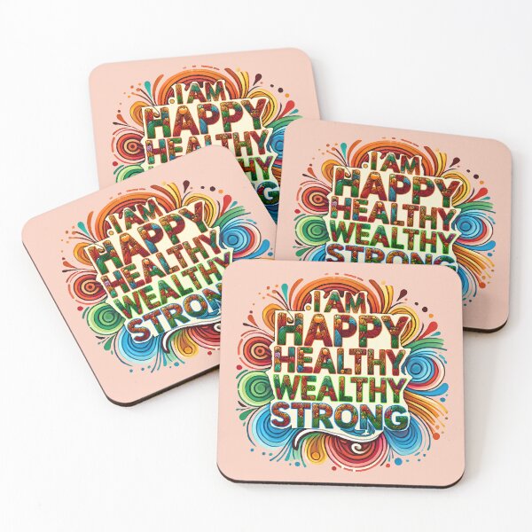 Item preview, I Am Happy Healthy Wealthy Strong designed and sold by maxmaj.