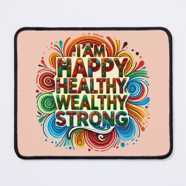 Item preview, I Am Happy Healthy Wealthy Strong designed and sold by maxmaj.