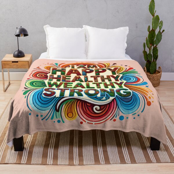 Item preview, I Am Happy Healthy Wealthy Strong designed and sold by maxmaj.