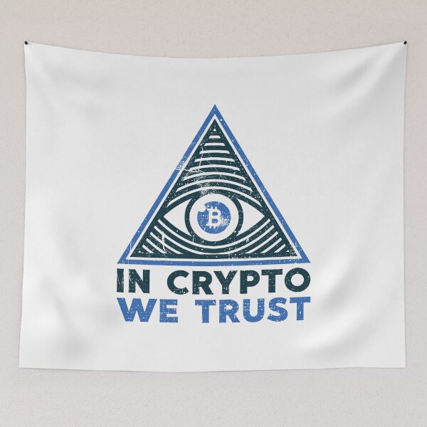 Item preview, In Crypto We Trust Cryptocurrency Traders Crypto Trading designed and sold by venomousvector.