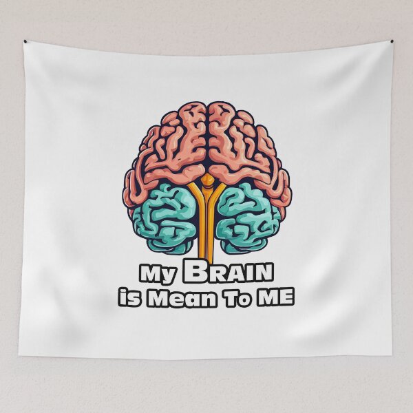Item preview, My Brain is Mean To Me 1 designed and sold by Tom-Johnson.