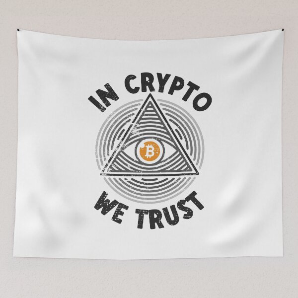 Item preview, BTC Trader Investor All Seeing Eye - In Crypto We Trust  designed and sold by venomousvector.