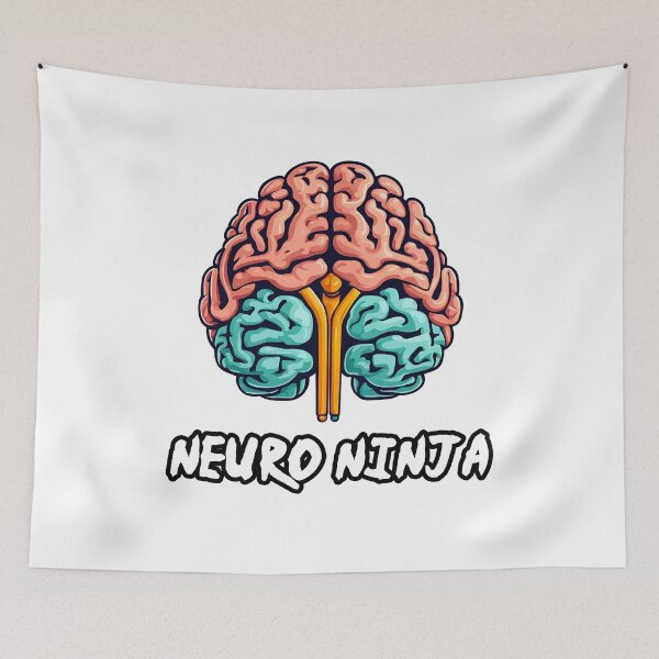 Item preview, Neuro-Ninja - Brain quote 1 designed and sold by Tom-Johnson.