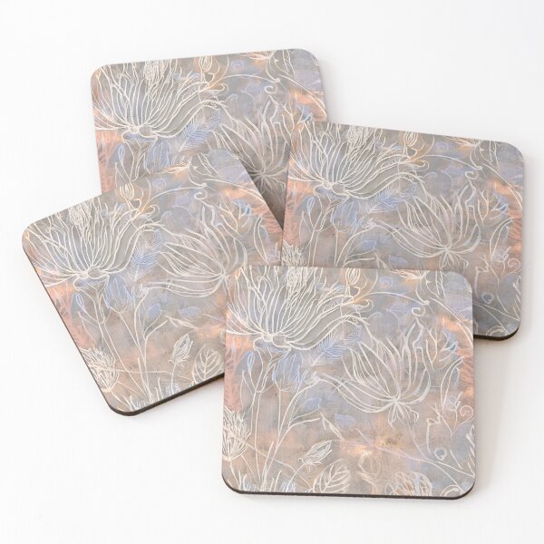 Item preview, Delicate Botanical Etchings in Soft Hues designed and sold by ArtArchive-KK.