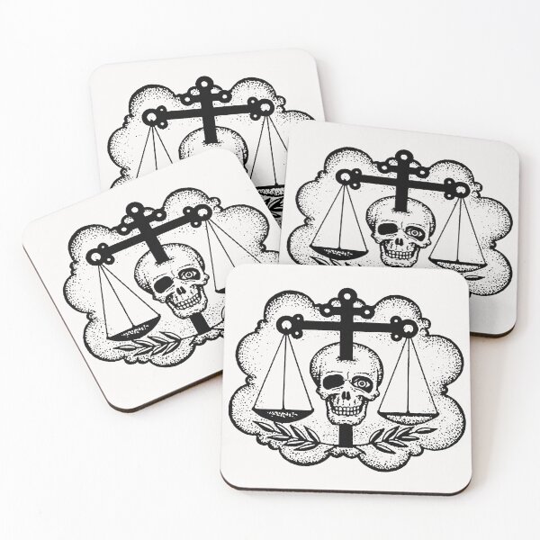 Item preview, Justice Scale; Russian Prison Tattoo; Hardcore Style;  designed and sold by StickerApe.