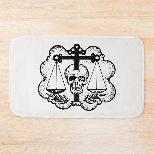 Item preview, Justice Scale; Russian Prison Tattoo; Hardcore Style;  designed and sold by StickerApe.
