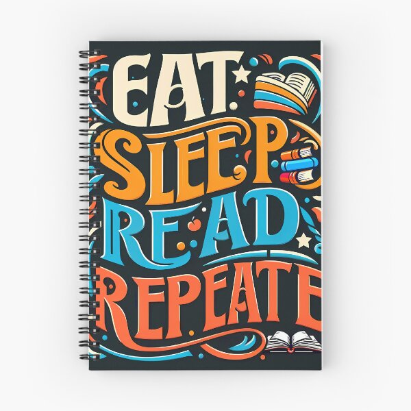 Item preview, eat sleep read repeat designed and sold by maxmaj.