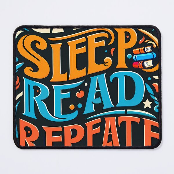 Item preview, eat sleep read repeat designed and sold by maxmaj.