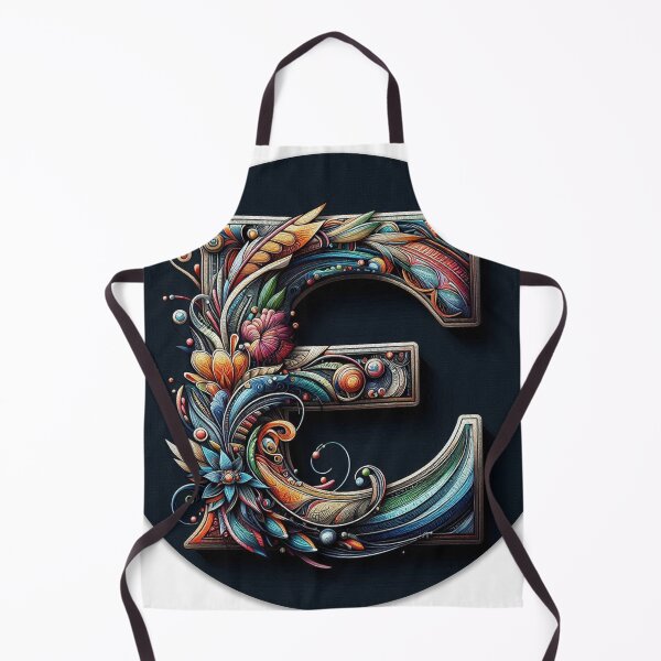 Item preview, Elegant Eco: Leafy Letter 'E' Art designed and sold by ManekanttaArts.