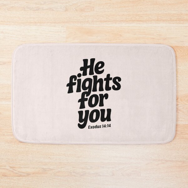 Item preview, He Fights for You Exodus 14:14 | Calligraphy Bible Verse Christian Faith Art designed and sold by  KnitLuv.