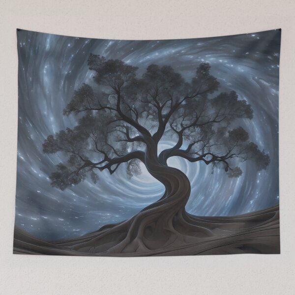 Item preview, A Tree & Spiral Stars designed and sold by DigitalHeadache.