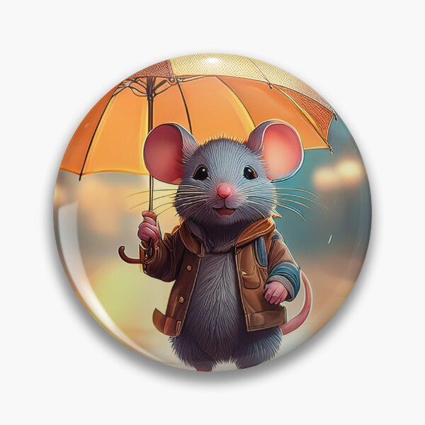 Item preview, fun image of a mouse in the rain designed and sold by alan tunnicliffe.