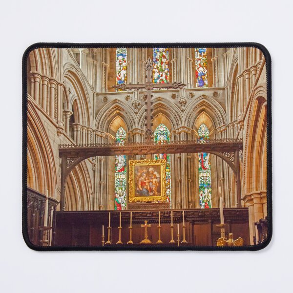 Item preview,  Majestic Hexham Abbey Interior with Stained Glass Windows designed and sold by David Patterson.