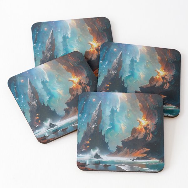 Item preview, Mountains Amongst The Stars designed and sold by DigitalHeadache.