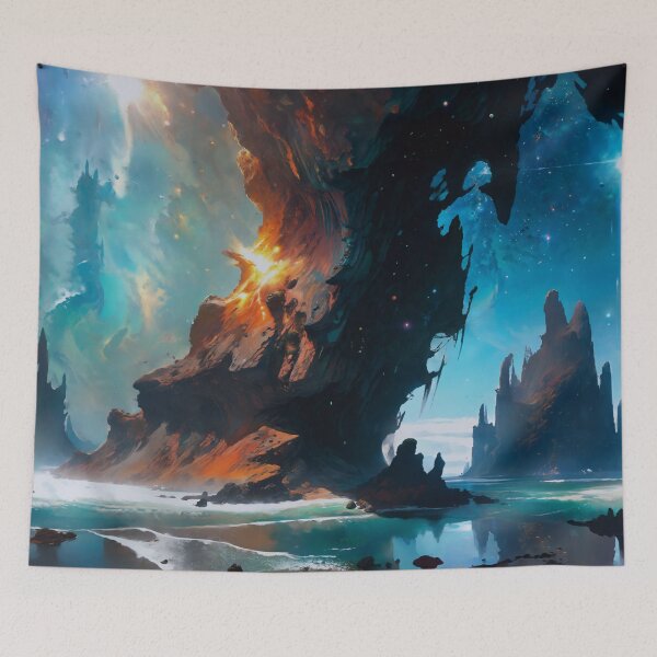 Item preview, Mountains Amongst The Stars designed and sold by DigitalHeadache.