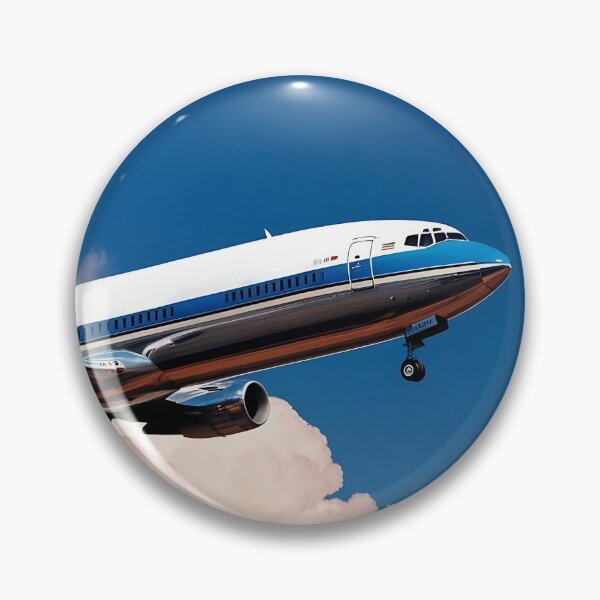 Item preview, Airliner on Approach - Blue Sky and Cloud Background designed and sold by EMairplanes.