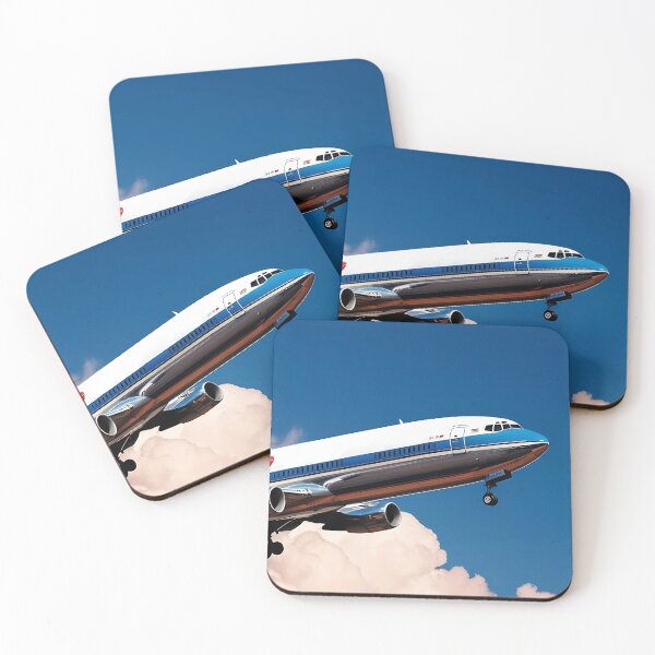 Item preview, Airliner on Approach - Blue Sky and Cloud Background designed and sold by EMairplanes.