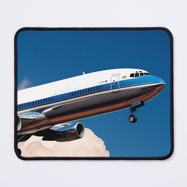 Item preview, Airliner on Approach - Blue Sky and Cloud Background designed and sold by EMairplanes.