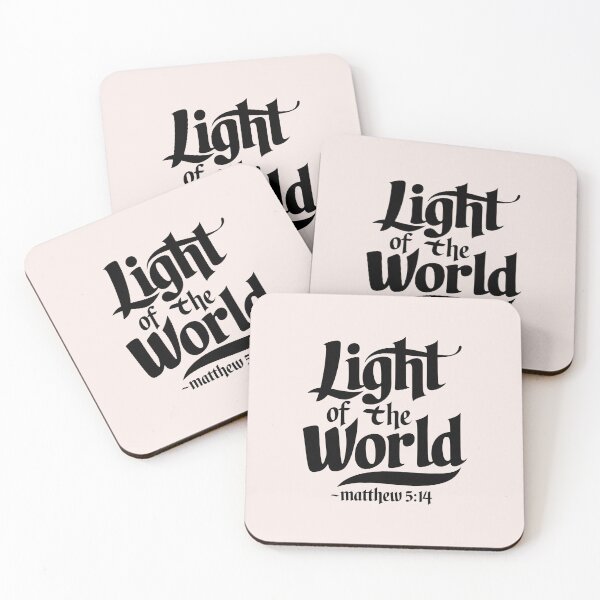 Item preview, Light of the World Matthew 5:14 | Calligraphy Bible Verse Christian Faith Art designed and sold by  KnitLuv.