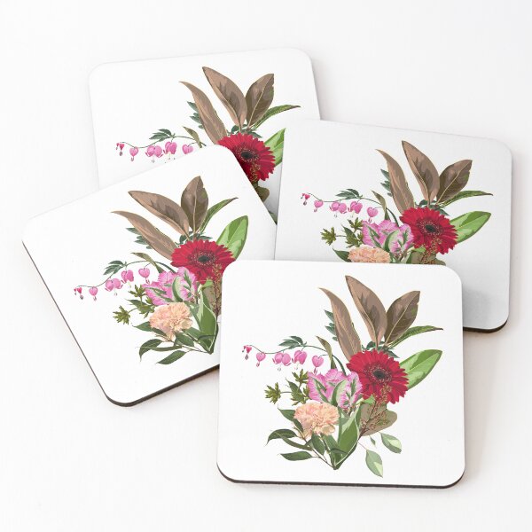 Item preview, Hand drawn illustration of a beautiful exotic tropical plants and flowers, magnolia branch bouquet. designed and sold by MatyKotiv.