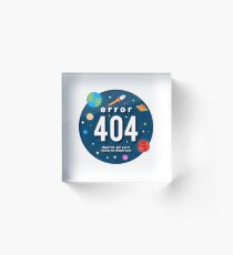 404 error 404 not found Acrylic Block