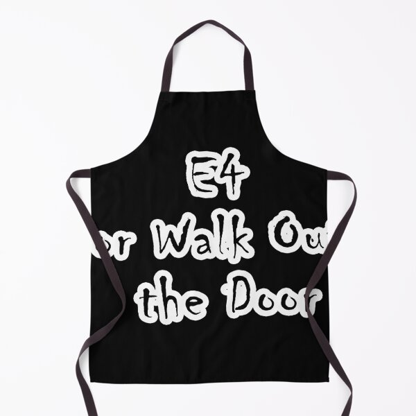 Item preview, E4 or Walk Out the Door - Cool Chess Quote Design designed and sold by NamanShop.