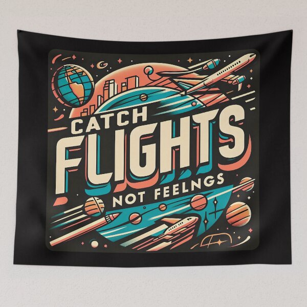 Item preview, Catch flights not feelings designed and sold by maxmaj.