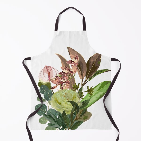 Item preview, Hand drawn illustration of a beautiful peonies and tropical flowers , magnolia branch bouquet. designed and sold by MatyKotiv.
