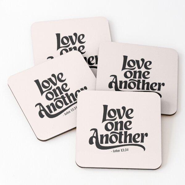 Item preview, Love One Another John 13:34 | Calligraphy Bible Verse Christian Faith Design designed and sold by  KnitLuv.