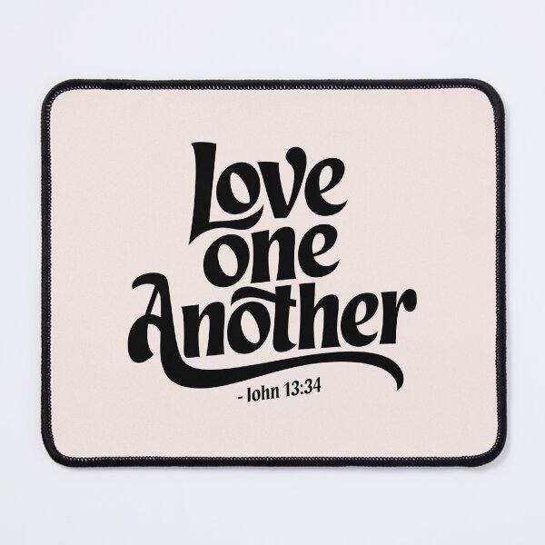 Item preview, Love One Another John 13:34 | Calligraphy Bible Verse Christian Faith Design designed and sold by  KnitLuv.