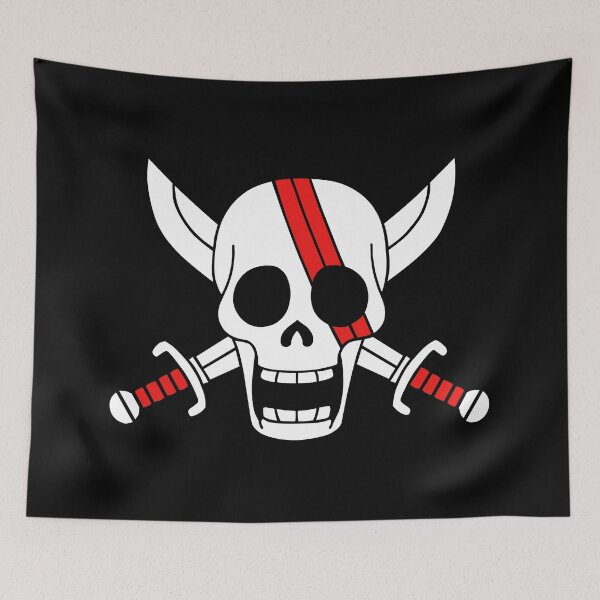 Item preview, Red Hair Pirate Flag Symbol designed and sold by FriskySloths.