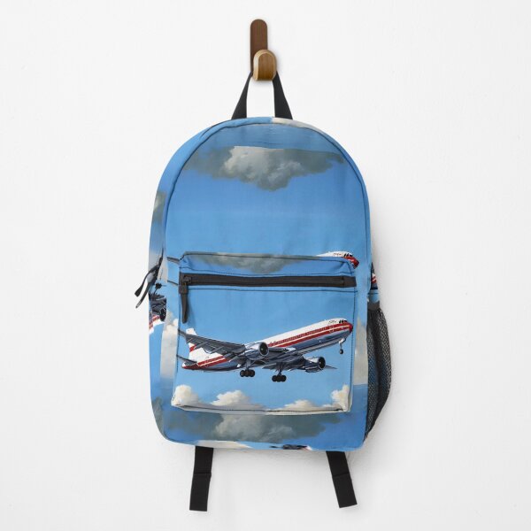 Item preview, Vintage Airliner Landing Over the Sea - Timeless Aviation Illustration designed and sold by EMaviation_.