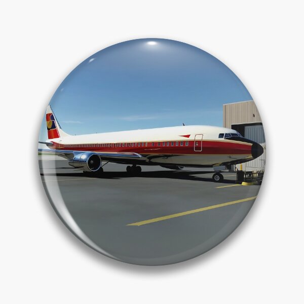 Item preview, Vintage Airliner at the Airport - Aviation Art designed and sold by EMairplanes.
