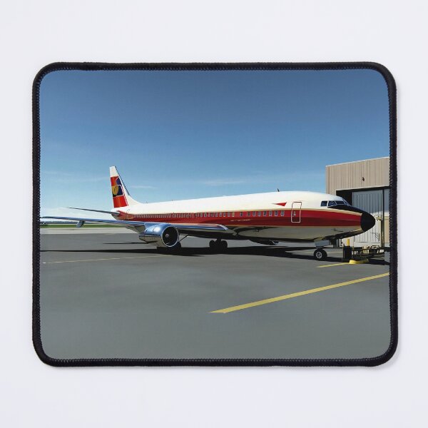 Item preview, Vintage Airliner at the Airport - Aviation Art designed and sold by EMairplanes.