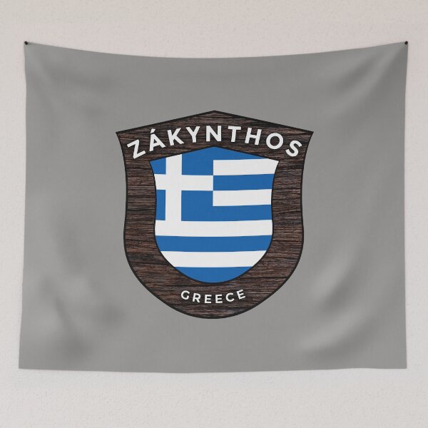 Item preview, Zákynthos Greece Emblem Flag designed and sold by World Designs.