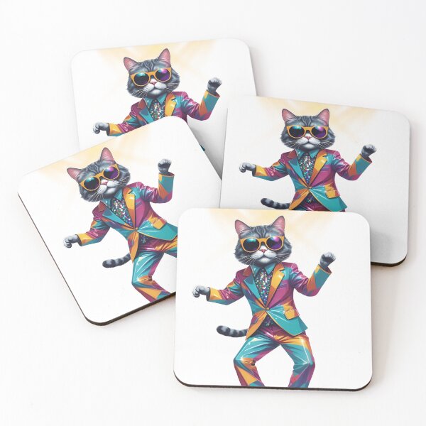 Item preview, Dancing Cat - Disco Cat Design designed and sold by Furry Paw  Prints.