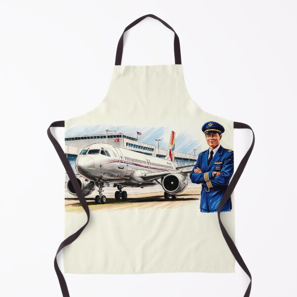 Item preview, Sketch of Modern Passenger Airliner with Proud Pilot designed and sold by EMairplanes.