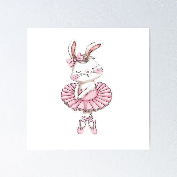 Item preview,  Cute Rabbit Ballerina, Dance is my therapy, Ballet Lover, Dance Lover, Tutu, I love ballet, Pointe Shoes, Ballet Girl designed and sold by KolorellaS.
