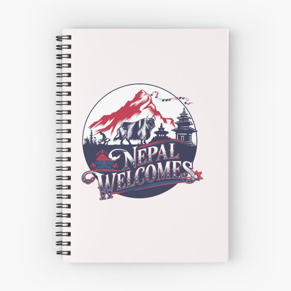 Item preview, Nepal Welcomes Flag Map  Everest, Himalayas, Kathmandu designed and sold by AnimalsDH305.