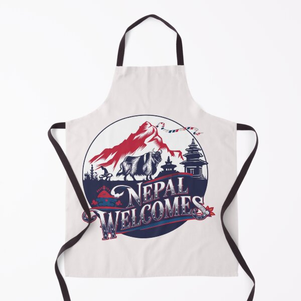 Item preview, Nepal Welcomes Flag Map Everest, Himalayas, Kathmandu designed and sold by AnimalsDH305.