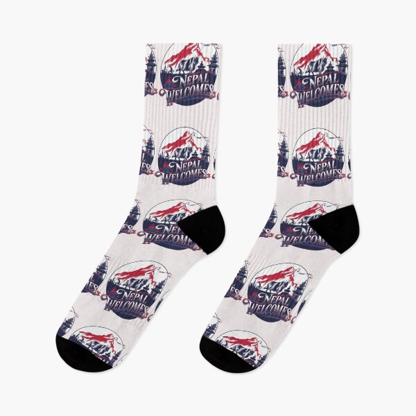 Item preview, Nepal Welcomes Flag Map  Everest, Himalayas, Kathmandu designed and sold by AnimalsDH305.