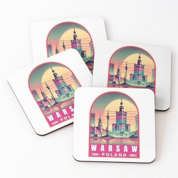 Item preview, Warsaw in Poland Vintage Travel Art Landscape designed and sold by MaateoDesign.