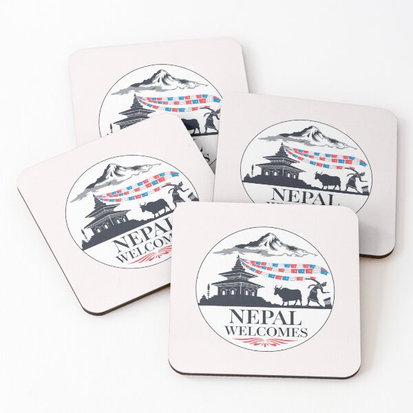 Item preview, Nepal Welcomes Flag Map  Everest, Himalayas, Kathmandu designed and sold by AnimalsDH305.