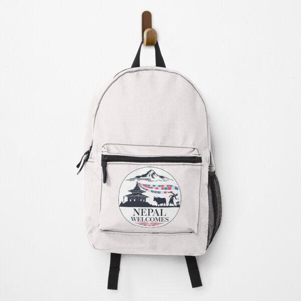 Item preview, Nepal Welcomes Flag Map Everest, Himalayas, Kathmandu designed and sold by AnimalsDH305.