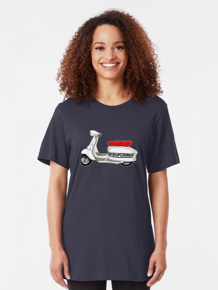 Alternate view of Scooter T-shirts Art: Jet200 Performer Scooter Design Slim Fit T-Shirt