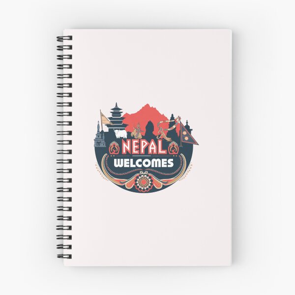 Item preview, Nepal Welcomes Flag Map  Everest, Himalayas, Kathmandu designed and sold by AnimalsDH305.