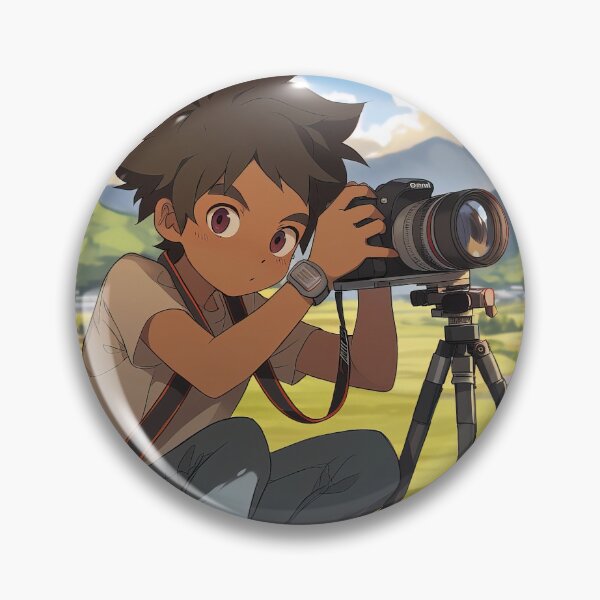 Item preview, Anime boy taking photographs of landscapes designed and sold by TheArtistOf2022.