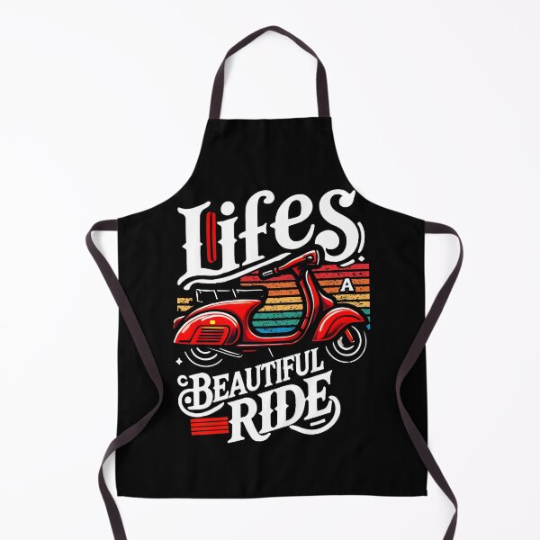Item preview, "Retro Red Scooter Design – Vintage Style with Colorful Sunset Aesthetic designed and sold by DrawHandArt.